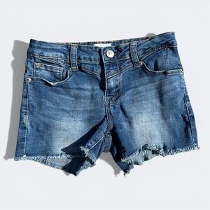 Hudson Jeans Kids Blue Denim Shorts Frayed Hem Size 14